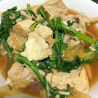 簡単麺つゆで豚すき